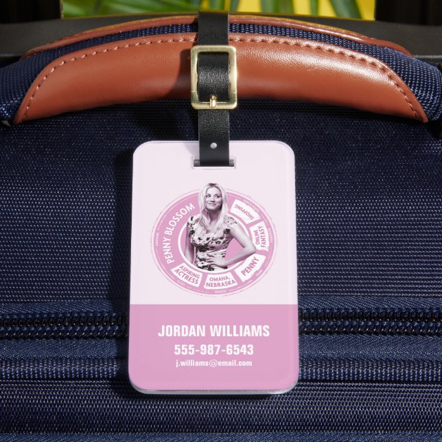 Etiqueta De Bagagem Penny Blossom Info Graphic (Frente Insitu 2)