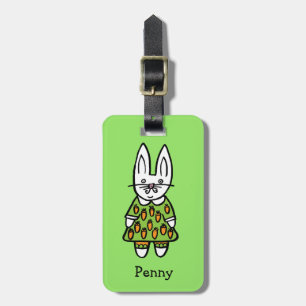 Etiqueta De Bagagem Penny Personalizado do Coelho