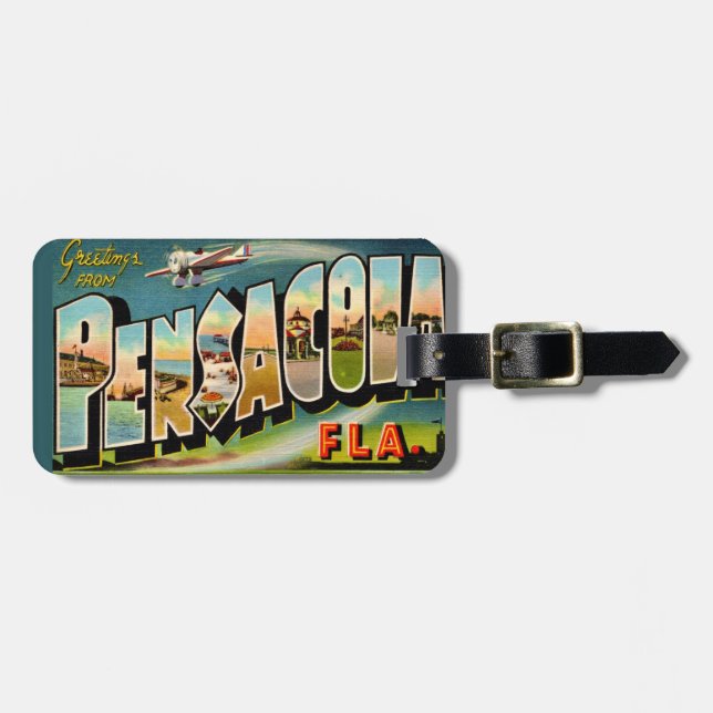 Etiqueta De Bagagem Pensacola FL (Frente Horizontal)