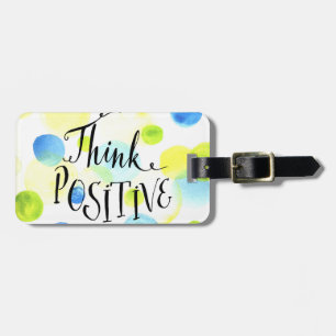 Etiqueta De Bagagem Pense positivo