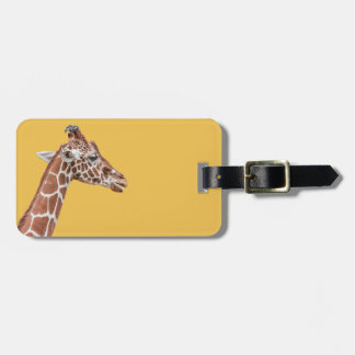 Etiqueta De Bagagem Perfil do girafa