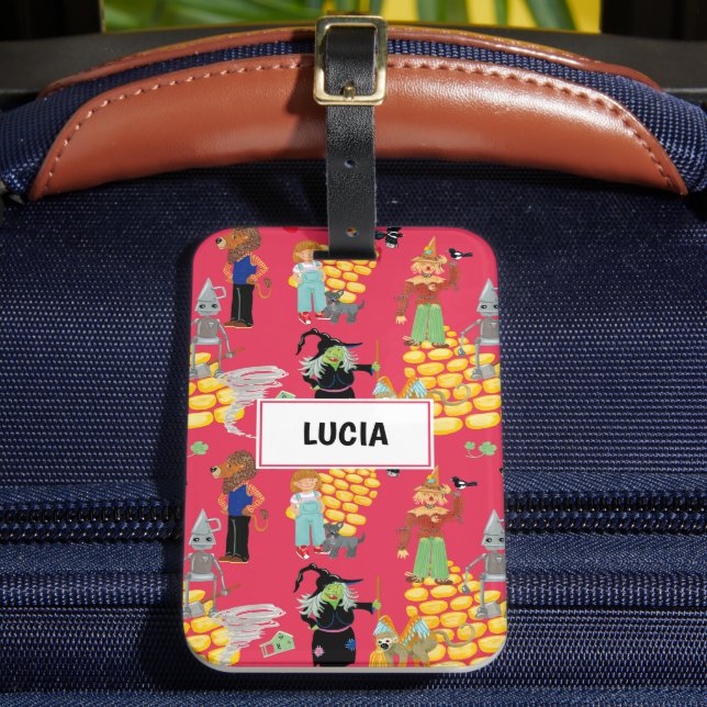 Etiqueta De Bagagem Personagens engraçados de vermelho (Frente Insitu 2)