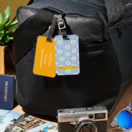 Etiqueta de Bagagem Personalizada Azul-Bebê