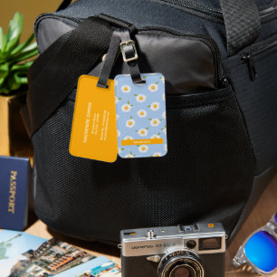 Etiqueta de Bagagem Personalizada Azul-Bebê