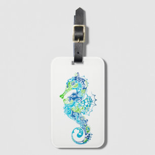 Etiqueta de Bagagem Personalizada - Cavalo-Mar
