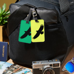Etiqueta de Bagagem Personalizada com Águia Voador