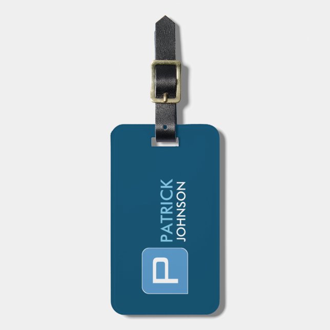 etiqueta de bagagem personalizada com identificado (Frente Vertical)