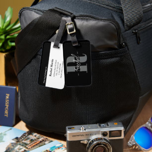 Etiqueta de Bagagem Personalizada com Inicial Gran