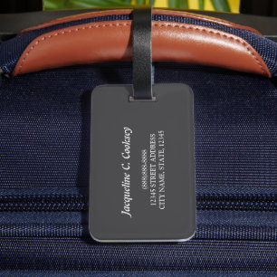 Etiqueta de bagagem personalizada com personalizad