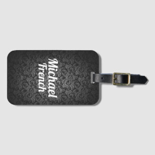 Etiqueta de bagagem personalizada com tipografia m