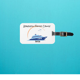 Etiqueta de Bagagem Personalizada Cruzeiro Familia