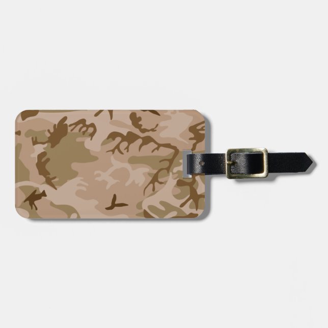 Etiqueta de Bagagem Personalizada da Camuflagem de (Frente Horizontal)