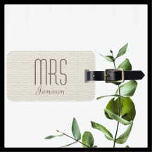 Etiqueta de Bagagem Personalizada da Sra.