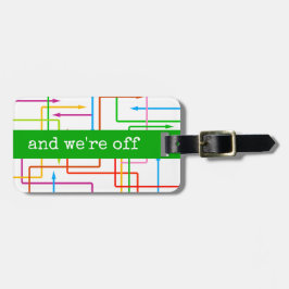 Etiqueta de Bagagem Personalizada das Setas Colori