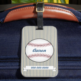 Etiqueta de Bagagem Personalizada de Beisebol Espo