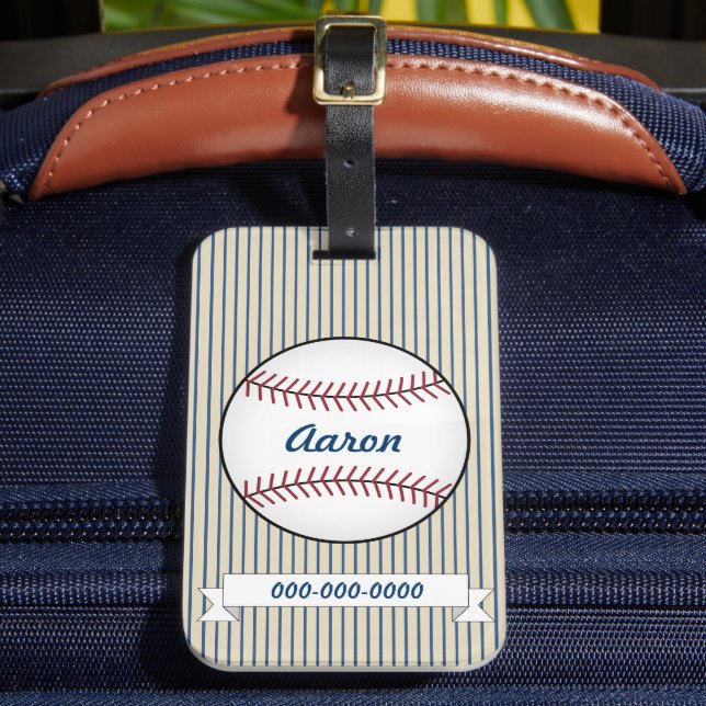 Etiqueta de Bagagem Personalizada de Beisebol Espo (Frente Insitu 2)