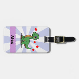 Etiqueta de Bagagem Personalizada de Braquiossauro