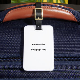 Etiqueta de Bagagem Personalizada de Dupla Face