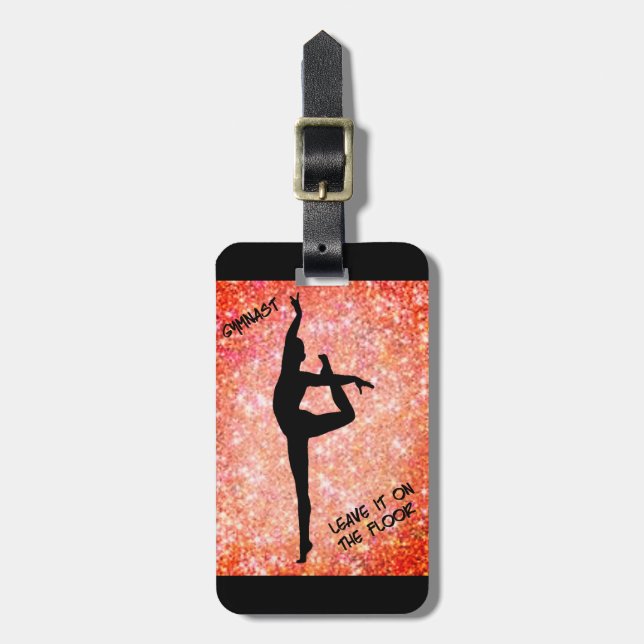 Etiqueta de Bagagem Personalizada de Ginástica Dei (Frente Vertical)