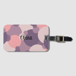 Etiqueta de bagagem personalizada de moléculas rox