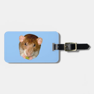 Etiqueta de Bagagem Personalizada de Rato Faminoso
