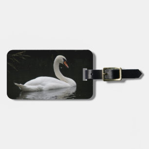 Etiqueta de Bagagem Personalizada de Swan Branco G