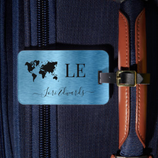 Etiqueta de Bagagem Personalizada de Viagem Metáli