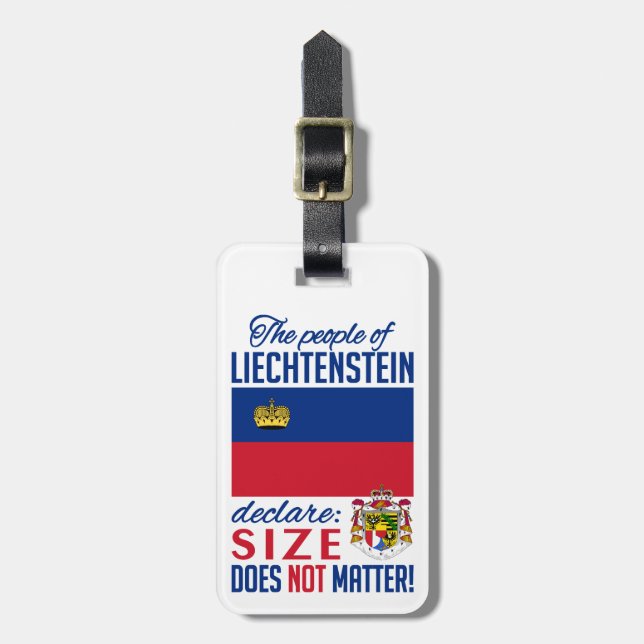 Etiqueta de bagagem personalizada do Liechtenstein (Frente Vertical)