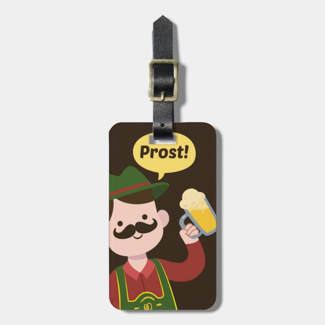Etiqueta de bagagem personalizada do Oktoberfest (Frente Vertical)
