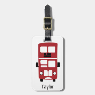 Etiqueta de bagagem personalizada do ônibus de doi