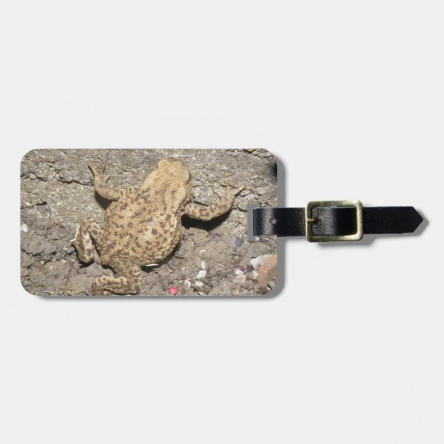 Etiqueta de Bagagem Personalizada do Toad de Rastr (Frente Horizontal)