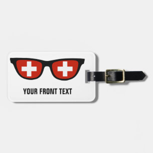 Etiqueta de bagagem personalizada dos Shades Suíço