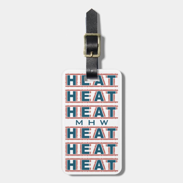 Etiqueta de bagagem personalizada HEAT (Frente Vertical)