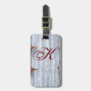 Etiqueta de Bagagem Personalizada Lava branca Lava