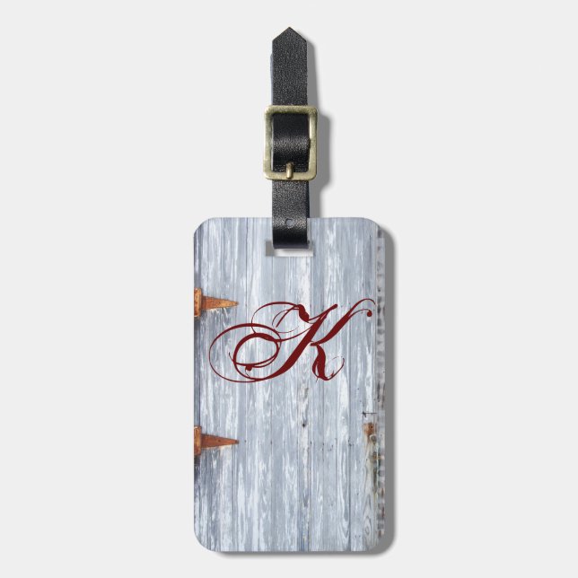 Etiqueta de Bagagem Personalizada Lava branca Lava (Frente Vertical)