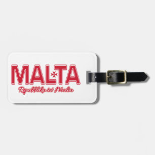 Etiqueta de bagagem personalizada MALTA