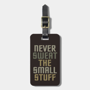 Etiqueta de bagagem personalizada motivadora