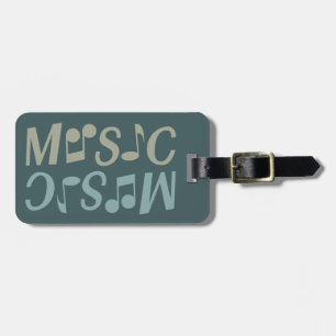 Etiqueta de bagagem personalizada MUSIC
