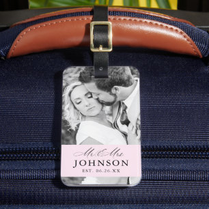 Etiqueta de Bagagem Personalizada para Casamento M