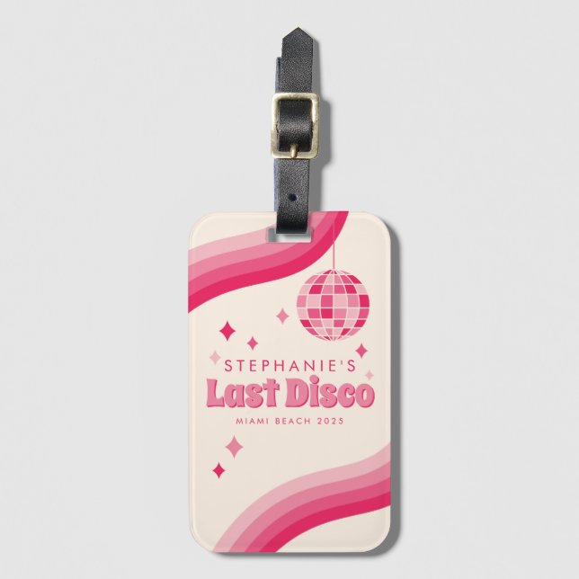 Etiqueta de Bagagem Personalizada para Último Fim  (Frente Vertical)