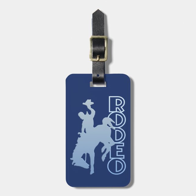 Etiqueta de bagagem personalizada RODEO (Frente Vertical)