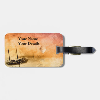 Etiqueta de Bagagem Personalizada Steampunk de Via