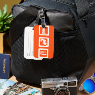 Etiqueta De Bagagem Personalizado coma lembrança dos cervos da caça 