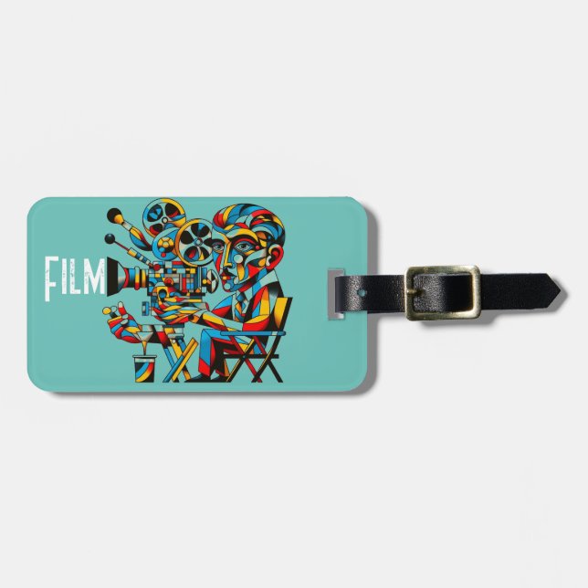 Etiqueta De Bagagem Personalizado Diretor de Filmes Personalizado Holl (Frente Horizontal)