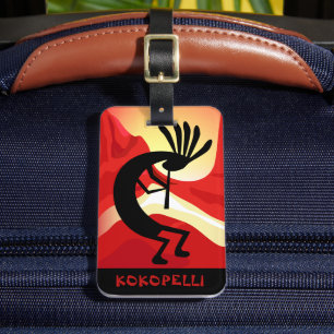 Etiqueta De Bagagem Personalizado do Deserto de Kokopelli