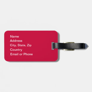 Etiqueta De Bagagem Personalizado mantenha o viagem calmo no Tag