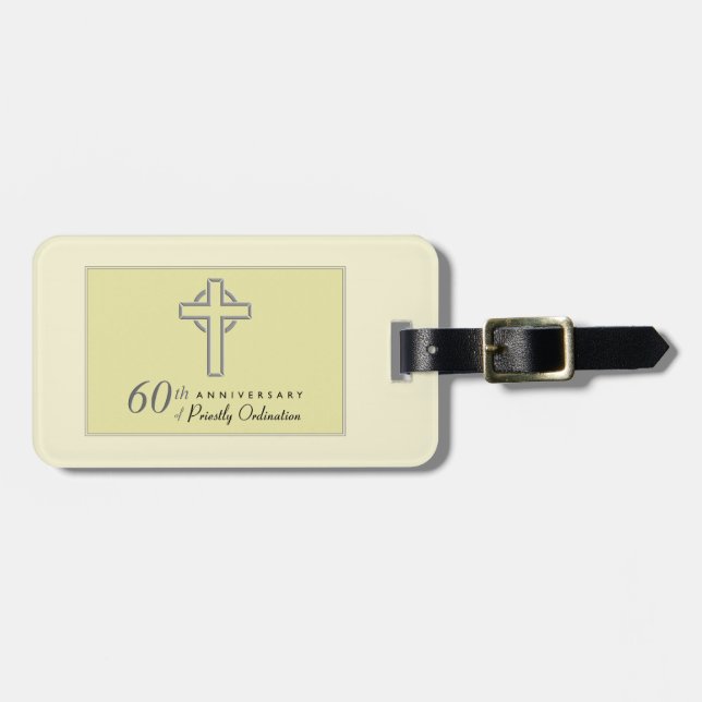Etiqueta De Bagagem Personalizar, 60 anos do padre emboscado (Frente Horizontal)