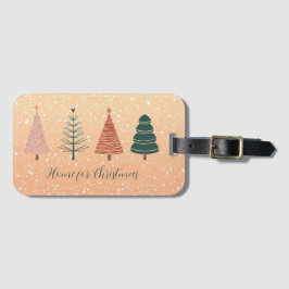 Etiqueta De Bagagem Personalized Christmas Tree Design