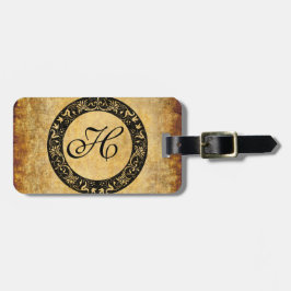 Etiqueta De Bagagem Personalized Monogram Luggage Tag