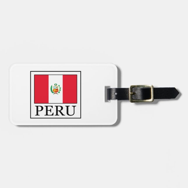 Etiqueta De Bagagem Peru (Frente Horizontal)